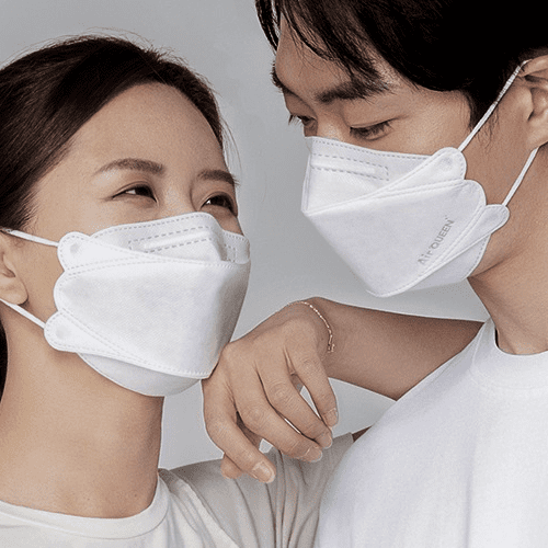 Air queen Nano Mask 3-Layer Nano-Filter Face Mask for Adults, Lightweight and Breathable with Soft and Elastic Ear Loop, Reusable (White) 100pcs - Image 2