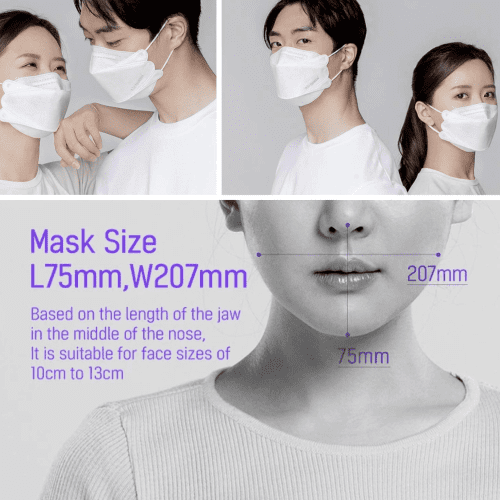 Air queen Nano Mask 3-Layer Nano-Filter Face Mask for Adults, Lightweight and Breathable with Soft and Elastic Ear Loop, Reusable (White) 100pcs - Image 8